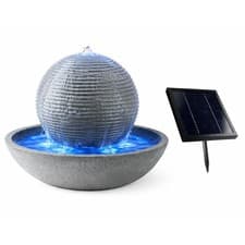 Image of Gardenwize Solar Powered Ball Water Feature With Battery Back-Up
