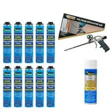 Image of Everbuild Expanding Foam Kit Polyurethane Professional Gun Grade Foam Cleaner