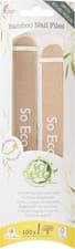 Image of So Eco 2 Bamboo Nail Files - 100 Grit Dual-Sided Nail Files, Nail Shaping & Smo