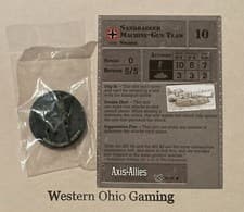 Image of Axis & Allies Miniatures D-Day Sandbagged Machine-Gun Team #35/45 NEW A&A Minis