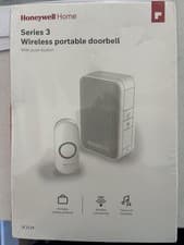 Image of Honeywell DC311NBS Series 3 Wireless doorbell Chime with Push Button