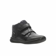 Image of Clarks Hula Spin GTX Black Leather Infant Boys Shoes UK Size 7 1/2 F