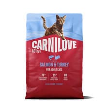 Image of Carnilove Active Salmon & Turkey Adult Dry Cat Food – 2kg