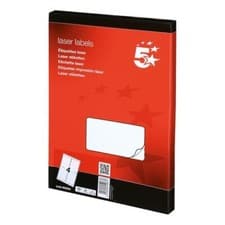Image of 5 Star White Address Label 139x99.1 4x Per Sheet [100 Sheets] 400 Labels