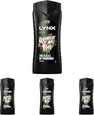 Image of Lynx Men Africa 3-in-1 Hair, Face and Body Wash Shower Gel 500 ml (Pack of 4)