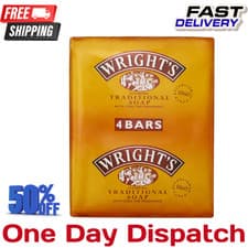 Image of Wright's Coal Tar Soap 4 Bars, for skin cleansing, suitable for all skin types