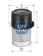Image of New Air Filter, YM121120-12901 121420-12511 121256-12510 121120-12901 35P-1601