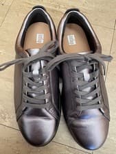 Image of Fitflop Rally UK 5.5 New colour way Classic Pewter Trainers Sneakers Lace Up