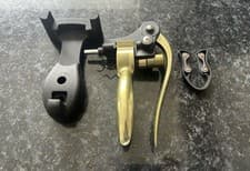Image of BarCraft Deluxe Lever-Arm Corkscrew Set - Brass Finish