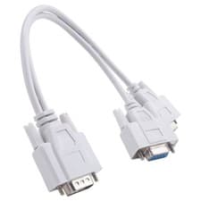 Image of 1 PC to 2 MONITORS SPLITTER CABLE FOR VGA VIDEO