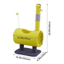 Image of Cat Scratching Post Cat Tree with Tunnel Toys Pet Kitten Condo Activity Centre
