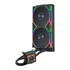 Image of Lian Li Galahad II LCD 280mm AIO Liquid CPU Cooler, Black, 2x 140mm UNI FAN TL,