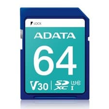 Image of 64GB AData SDXC Memory Card UHS-I U3 CL10 V30 4K Ultra HD