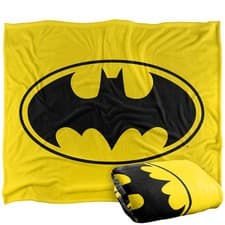 Image of Batman Logo Officially Licensed  Super Soft Throw Blanket 152 x 127 cm