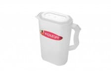 Image of 1 x Fridge Jug Plastic Storage Water Milk Juice Drink Container & Lid 2 Litre