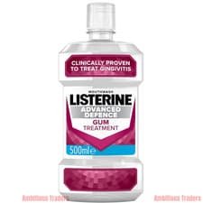Image of Listerine Advanced Defence Gum Disease Treatment Mouthwash 500ML Dental Care UK