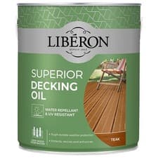 Image of Liberon Superior Decking Oil Teak 2.5 litre