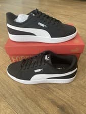 Image of Puma Size 7.5 uk trainers black white brandNew With box eu 41 smash rrp£70