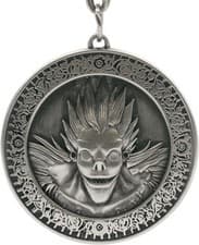 Image of OFFICIAL DEATH NOTE MEDAL 3D PREMIUM METAL KEYRING KEY CHAIN RING