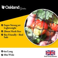 Image of 6m x 10m Wide Bird Netting Strong Garden Pond Fruit Anti Net Protection Veg Cage