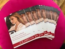 Image of X 10 CLARINS TEINT PORES AND MATITE FOUNDATION 1.5ml Each SPF 15 03 Nude Honey