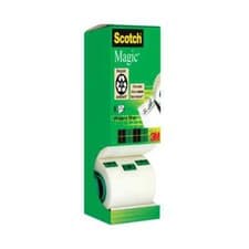 Image of Scotch Magic Tape 19mm x 33m Various Pack sizes invisible tape 3M original