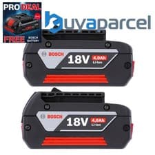 Image of 2 x Bosch 18v 4.0Ah Li-ion Genuine Batteries Lithium Ion Cordless 4ah Cool Pack