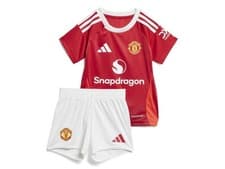 Image of Adidas Manchester United (SIZE 9-12 MONTHS) Home Baby Kit 2024/25 IT1979