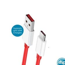 Image of OnePlus Warp Charge Type-A to Type-C Cable 1m Red Supports Upto 65W Charger Lead
