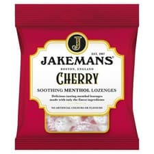 Image of Jakemans Cherry Soothing Menthol Lozenges Pack of 12 x 73g