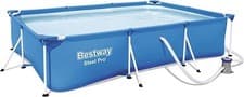 Image of Above Ground Swimming Pool Set Bestway Steel Pro 3m x 2.01m x 66cm Rectangular