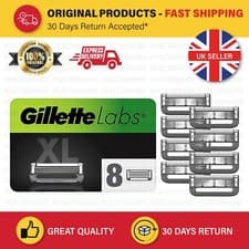 Image of Gillette Labs Razor Blade Refills 8 Pack XL Genuine Original Sealed New