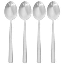 Image of Tondo 18/0 Stainless Steel Dessert Spoons - Silver - Pack of 12