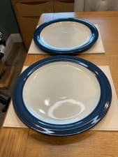 Image of Denby Boston Dinner Plates x 2 Stoneware Lot A Brand New With Tags