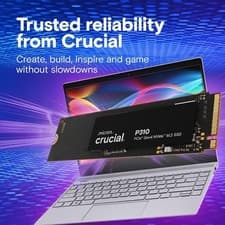 Image of Crucial P310 4TB SSD M.2 2280 NVMe PCIe Gen4, Up to 7,100MB/s