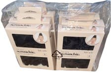 Image of Kitsch The Satin Scrunchie For Textured/Straight Hair, 5 pcs BLACK - 6 Packs