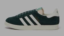 Image of UK8.5/ EUR42 2/3- adidas GAZELLE DARK GREEN WHITE GY7338