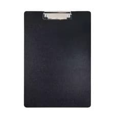 Image of A4 FOOLSCAP CLIPBOARD Black Red Blue PVC CLIP BOARD Filing PVC