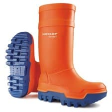 Image of Dunlop Thermo+ Safety Wellingtons Orange Sizes 5-12