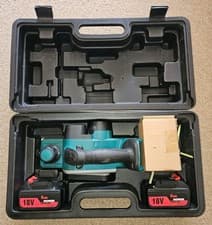 Image of Brushless Cordless Electric Wood Planer Battery 15000RPM  Tool with 2 Batteries