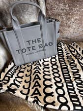 Image of BNWT Marc Jacob’s The Tote Bag Size Small In Wolf Grey