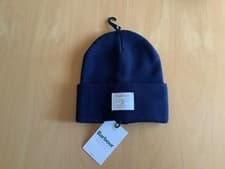 Image of BARBOUR ELLISON WOMENS BEANIE HAT IN NAVY ONE SIZE BRAND NEW WITH TAG