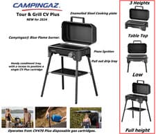 Image of Campingaz® Tour & Grill CV Plus Portable Gas Grill - 3 cooking heights -NEW 2024