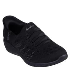 Image of Skechers Women's Arya Swiftly Slip On Trainers Black Size UK 4.5 *REFSSS734