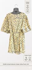 Image of YOURS Limited Collection Butter Yellow Ditsy Floral Wrap Dress Size 30-32 BNWT