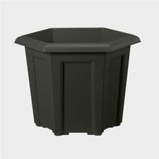 Image of Stewart Garden Regency Hexagonal Planter 40cm -Black
