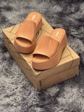 Image of Melissa Women's Becky Water Resistant Glossy Platform Sandals size UK3 EU36