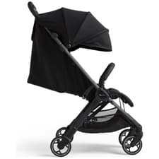 Image of Silver Cross Clic Stroller BROWN/BLACK Lightweight Compact Folding Pushchair NEW