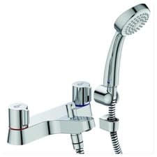 Image of Ideal Standard Alto B9675AA Surface Dual Control Bath/Shower Mixer Tap + Kit NEW