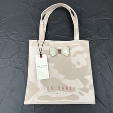 Image of Ted Baker Plain Bow Small Icon Tote Bag Light Pink New With Tags